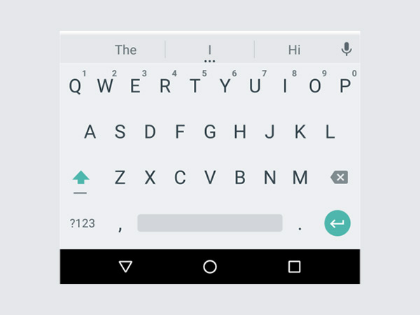 Text on Google Keyboard