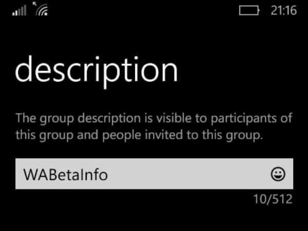 Limits who can edit the description 
