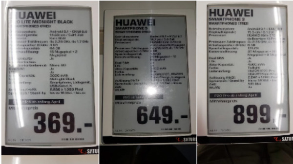 Huawei P20 full specs are out; retailer confirms with pricing