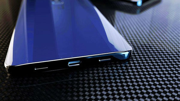 Glass back and metal frame
