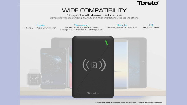 Toreto introduces its wireless Power Bank - Zest Pro