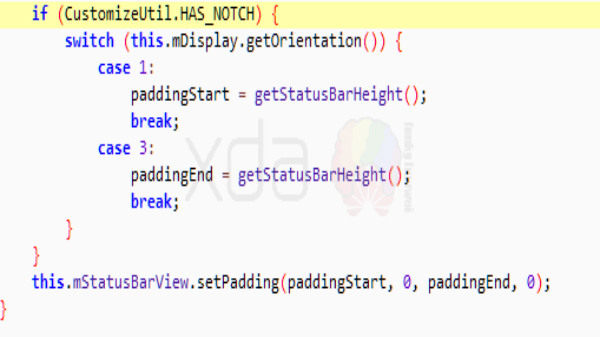 Display notch with IR camera 