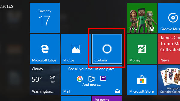 Disabling Cortana