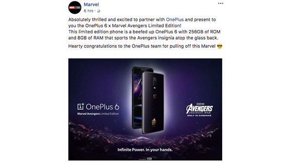 OnePlus 6 receives a warm welcome from leading brands across the globe