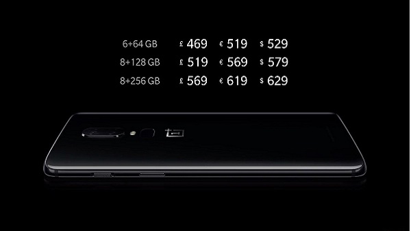 OnePlus 6 price and availability