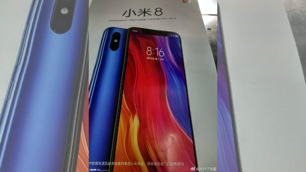 Xiaomi Mi 8 poster and retail box reveal key specs
