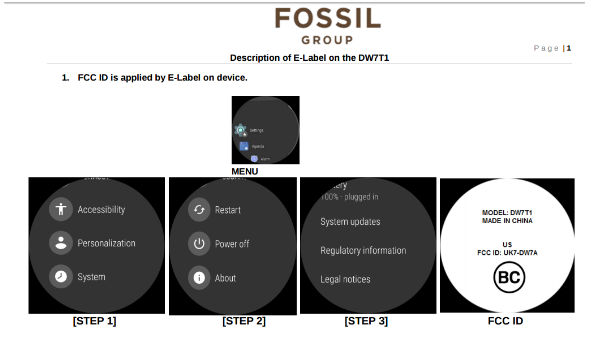 Seven Fossil smartwatches powered by Wear OS spotted at FCC