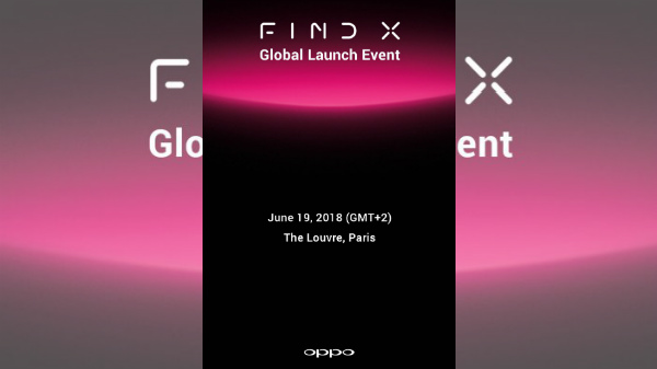 Oppo Find X will be announced on June 19 in Paris 
