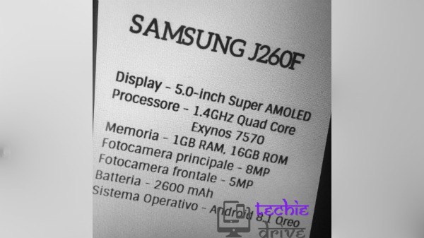 Samsung Android Go smartphone specs emerge online