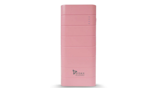 50% off on Syska 10000 mAh Power Bank (Power Boost 100)  (Pink, Lithium-ion)