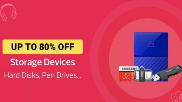 Upto 80% off on Storage Devices