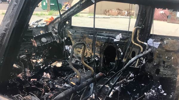 Samsung smartphones destroies a car; report 