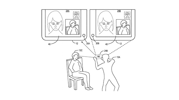 Microsoft has an interesting patent for three-way video calling
