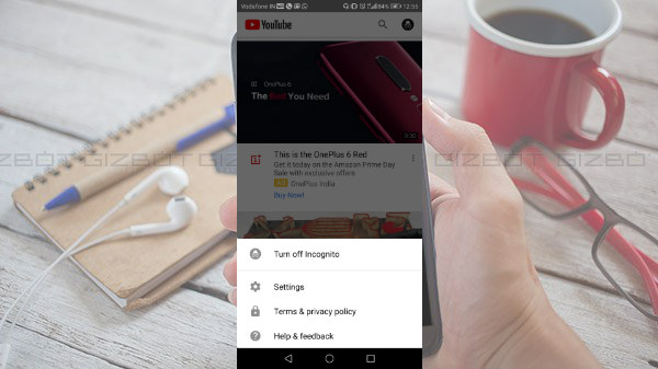 How to turn off Incognito Mode on YouTube