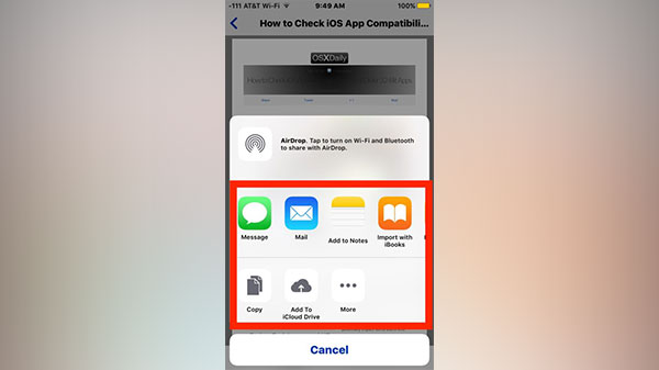 Saving PDFs from iPhone or iPad