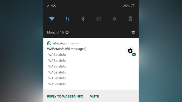 WhatsApp Android beta gets Mute button in notifications