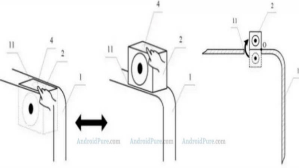 A Popup selfie camera