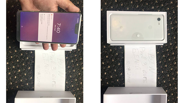 Google Pixel 3XL live images confirms a notched display and Android 9