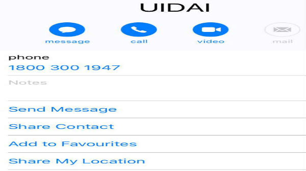 UIDAI says it has not advised telcos to save toll number on phones