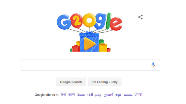 Happy Birthday Google: Search giant celebrates 20th birthday