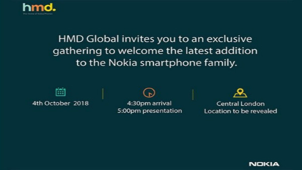 Nokia 7.1 Plus tipped to launch on October 11 at HMD Global event