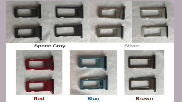 iPhone XC’s leaked SIM tray image hints at five color options iPhone XC’s leaked SIM tray image hints at five color options