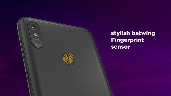 Rear-facing fingerprint sensor