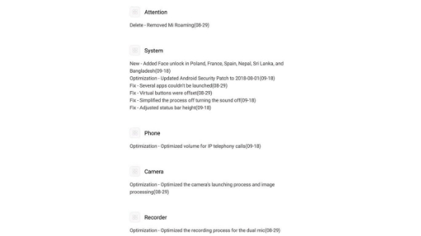 What's new on MIUI 9.6.22 for Poco F1?