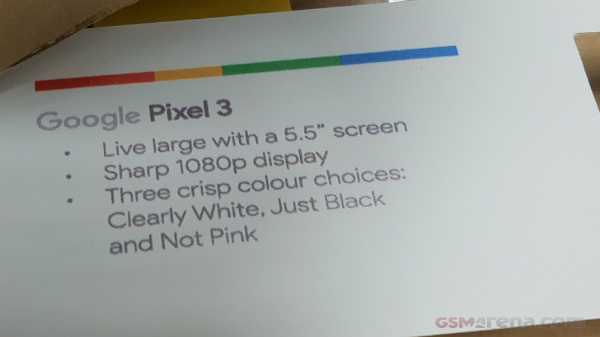 Google Pixel 3 leak