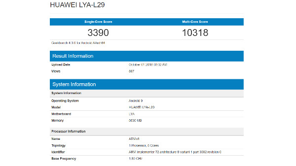 Huawei Mate 20 creates a new record on Geekbench with Kirin 980 SoC