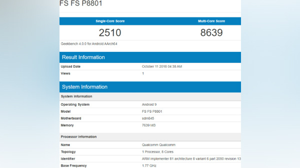 OnePlus 6T spotted on Geekbench listing with Android 9.0 Pie