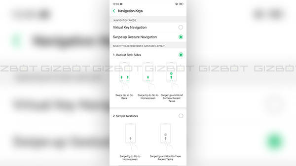 Navigation Gestures