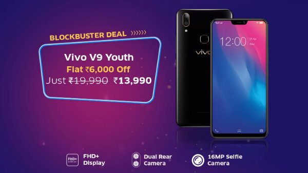 15% off on Vivo V9 Youth