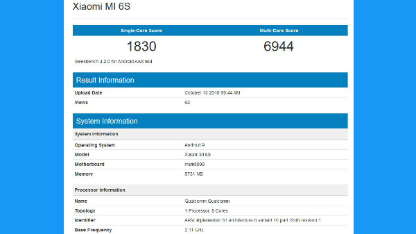 Xiaomi Mi 6s
