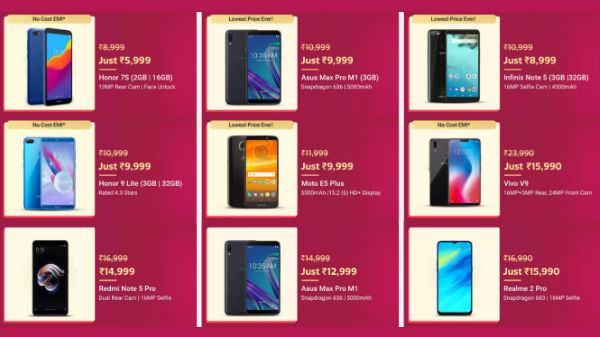 Flipkart Diwali offers: No cost EMI offer on bestselling smartphones Flipkart Diwali offers: No cost EMI offer on bestselling smartphones