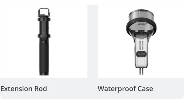 Extension rod and water proof case