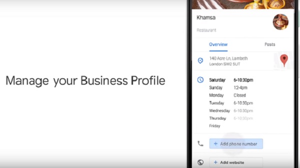 Quickly access your Business information and regularly update it 