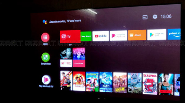 User Interface: Android TV 8.0 Oreo Operating System