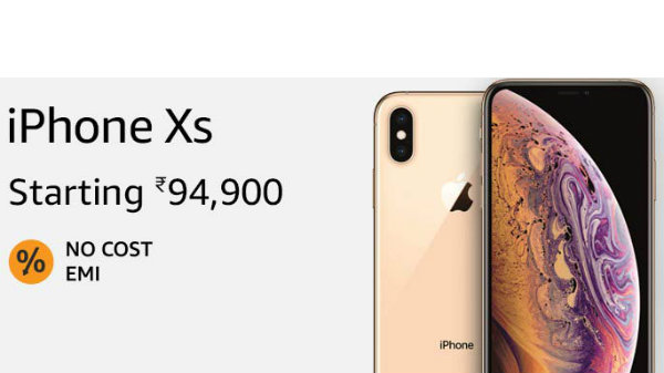 5% off on Apple iPhone Xs (EMI starts at Rs 4,467. No Cost EMI available)