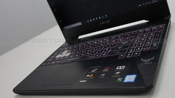 Keyboard and trackpad