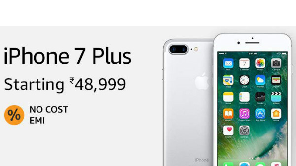 15% off on Apple iPhone 7 Plus (EMI starts at Rs 2,518. No Cost EMI available)