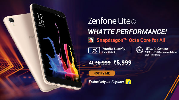 Xiaomi Redmi Note 6 Pro, Asus Zenfone Lite L1 flash sale at 12PM 