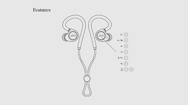 JAYS launched m-Six Wireless sweatproof earphones in India