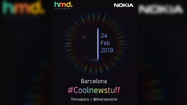 Nokia teases a surprise smartphone launch @ MWC 2019 with 4 cameras