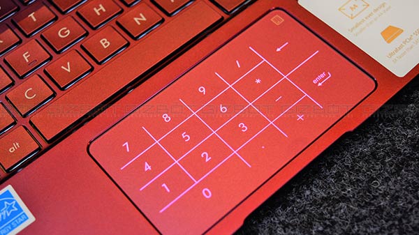 Keyboard and trackpad