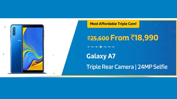 Samsung Galaxy A7 with a discount of Rs 5,100