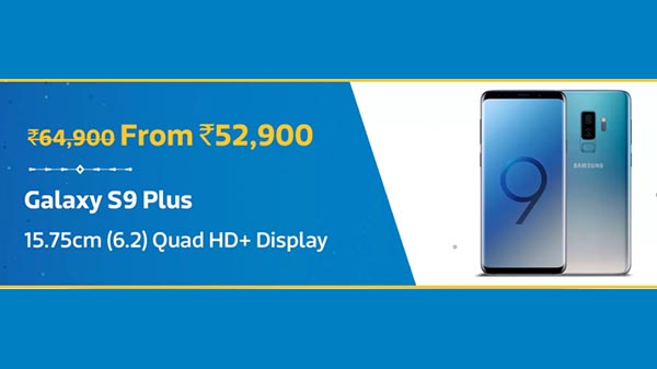 Samsung Galaxy S9 Plus with maximum discount Rs 12,000