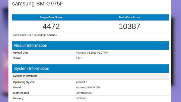 Exynos 9820 SoC outperforms Snapdragon 855 on Geekbench: Galaxy S10+