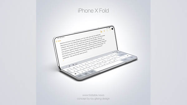 That's how foldable iPhone could look like, if Apple ever makes one 