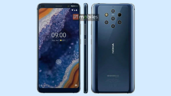 Nokia 9 PureView press renders show five rear cameras